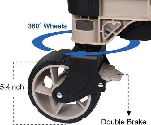 عربة طاولة تخييم متعددة الأغراض 3 في 1 من ليدالواي، شاحنة محمولة بمنصة خارجية، عربة دوللي وأدوات مساعدة بعجلات 5.4 بوصة in Kuwait