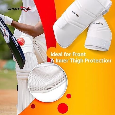 SPORTAXIS Cricket Thigh Guard Pad Set for Adult and Youth for Lower Body Protection in Saudi Arabia