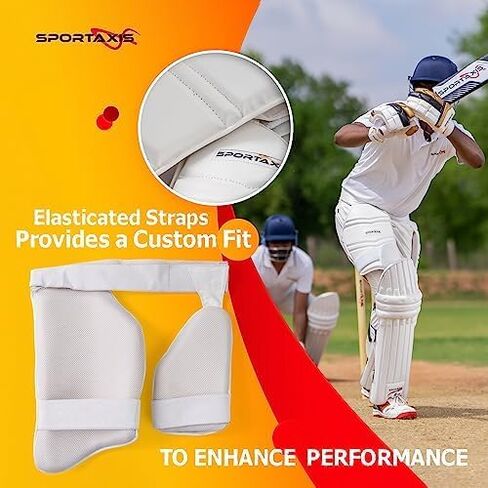 SPORTAXIS Cricket Thigh Guard Pad Set for Adult and Youth for Lower Body Protection in Saudi Arabia