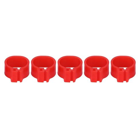 Foot Tag Clips Bird Ring Leg Bands, Pigeons Foot Ring 10mm Red 200 Pcs for Bird Identification and Training No Word Marking in Saudi Arabia