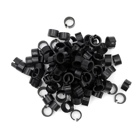 Foot Tag Clips Bird Ring Leg Bands, Bird Foot Rings Multicolor Inner Diameter 9mm Pack of 100 Pcs(Orange) in Saudi Arabia