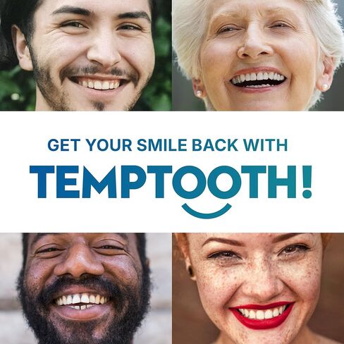 Temptooth Tooth Repair Kit for Temporary Tooth Filling, Cap and Bridge Repair – Easy At-Home Tooth Fix with Self-Curing Material and Universal Shade for Instant Dental Gaps, Chips and Lost Fillings in Kuwait