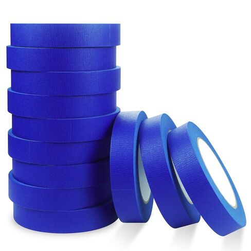 Painters Tape 1 Inch Wide, 12 Pack Painters Tape for General Purpose Use, 1 Inch X 55 Yards X 12 Rolls, 660 Yards in Total in Kuwait