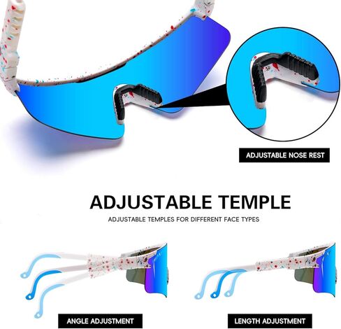 IKTOD Sports Sunglasses Men Women Anti-UV Baseball Sunglasses Cycling Running Softball Glasses in Saudi Arabia