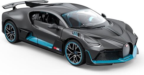 نموذج سيارات مصبوب بمقياس 1:43 لسيارة بوجاتي ديفو، سيارات لعبة معدنية مصبوبة من سبائك الزنك مع عجلات مجانية للأولاد والبنات هدية للأطفال، رمادي in Kuwait