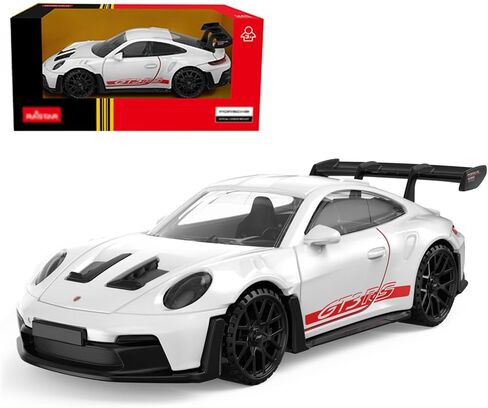 نموذج سيارات مصبوب بمقياس 1:43 لسيارة بورش 911 GT3 RS، لعبة سيارات معدنية مصبوبة مع عجلات مجانية هدية للأولاد والبنات والأطفال، أصفر in Kuwait