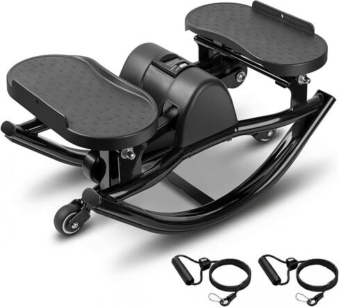 Steppers for Exercise at Home, Stepper Exercise Machine with 300 lbs Weight Capacity Abs Workout for Slim Waist and Core Ab Exercise, Noiseless Home Gym Equipment for Women Men in Kuwait