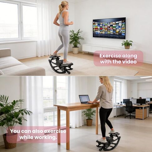 Steppers for Exercise at Home, Stepper Exercise Machine with 300 lbs Weight Capacity Abs Workout for Slim Waist and Core Ab Exercise, Noiseless Home Gym Equipment for Women Men in Kuwait