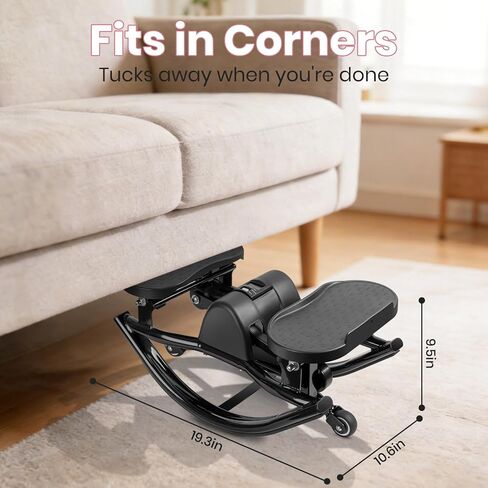 Steppers for Exercise at Home, Stepper Exercise Machine with 300 lbs Weight Capacity Abs Workout for Slim Waist and Core Ab Exercise, Noiseless Home Gym Equipment for Women Men in Kuwait