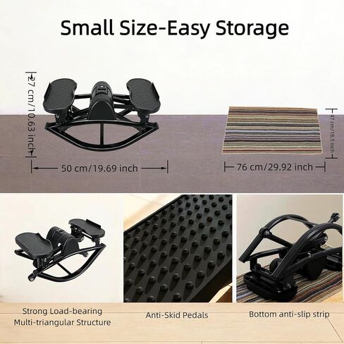 جهاز روك ستيبر، جهاز لياقة هزاز جانبي من الجانب إلى الجانب، مع شاشة رقمية، أشرطة مقاومة، حصيرة غير قابلة للانزلاق، جهاز ستيبر لكامل الجسم، للشقة، تمرين غرفة المعيشة in Kuwait