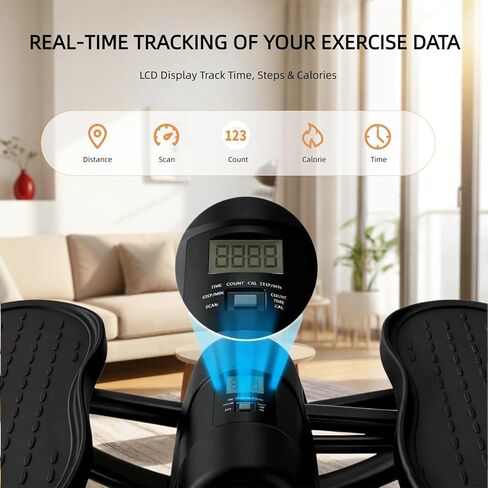 جهاز روك ستيبر، جهاز لياقة هزاز جانبي من الجانب إلى الجانب، مع شاشة رقمية، أشرطة مقاومة، حصيرة غير قابلة للانزلاق، جهاز ستيبر لكامل الجسم، للشقة، تمرين غرفة المعيشة in Kuwait