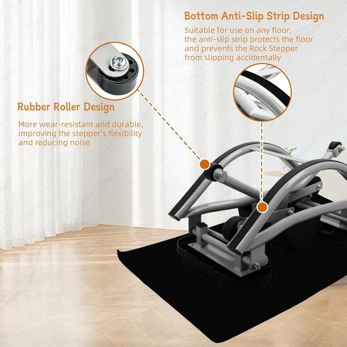 جهاز روك ستيبر مع شاشة رقمية، جهاز روك ستيبر مدمج منخفض التأثير من الجانب إلى الجانب مع أشرطة مقاومة وحصيرة أرضية غير قابلة للانزلاق، محمول روك ستيبر للمنزل، الشقة، المهجع، المكتب in Kuwait