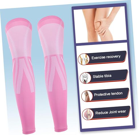 BESTYASH 2Pcs Breathable Slip Knee Protectors for Men and Women Sports Leg Sleeves for Running and Basketball Compression Support for Enhanced Performance and Injury Prevention in Saudi Arabia