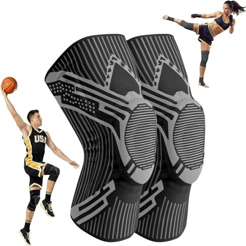 Dynamic Exercise Leg Sleeves 2-Pack for Men & Women, Knee Support & Stability for High Performance Sports Training in Saudi Arabia
