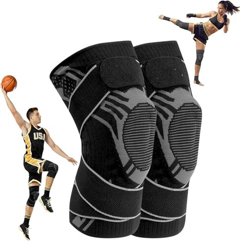 Dynamic Exercise Leg Sleeves 2-Pack for Men & Women, Knee Support & Stability for High Performance Sports Training in Saudi Arabia