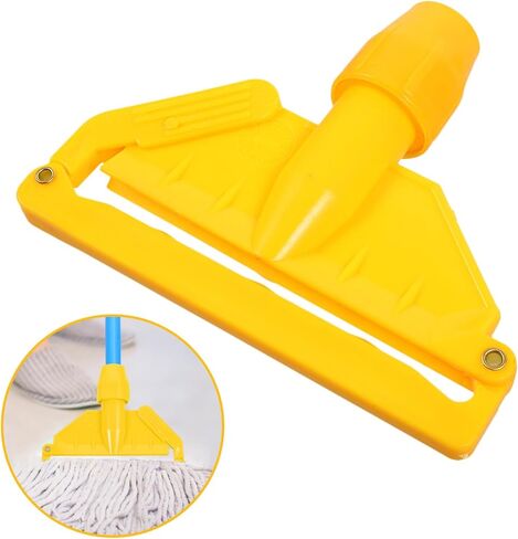 FRCOLOR Mop Handle Commercial Heavy Duty Mop Holder Handle Stick Head Replacement Holder for Floor Cleaning (Yellow) in Saudi Arabia