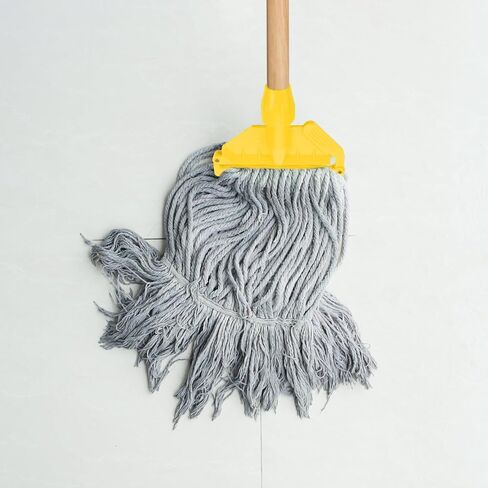 FRCOLOR Mop Handle Commercial Heavy Duty Mop Holder Handle Stick Head Replacement Holder for Floor Cleaning (Yellow) in Saudi Arabia