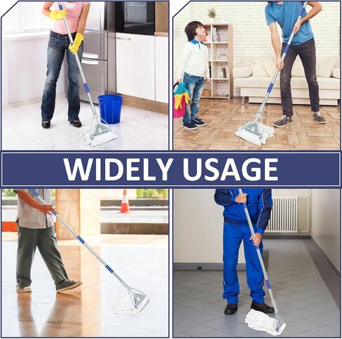 Commercial Mop Handle Heavy Duty, 59" Industrial Mop Stick - Universal Metal Replacement Mop Pole for Home, Garage, Office, Workshop & Warehouse Floor Cleaning in Saudi Arabia