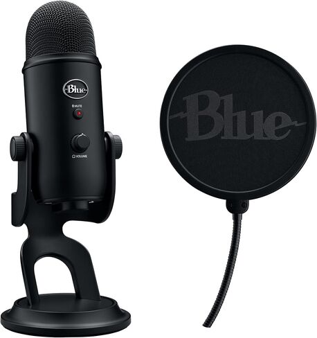Logitech for Creators Vocal Condenser Microphone, USB Type-A, Blackout (988-000521) (Renewed) in Saudi Arabia