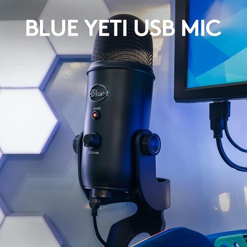 Logitech for Creators Vocal Condenser Microphone, USB Type-A, Blackout (988-000521) (Renewed) in Saudi Arabia
