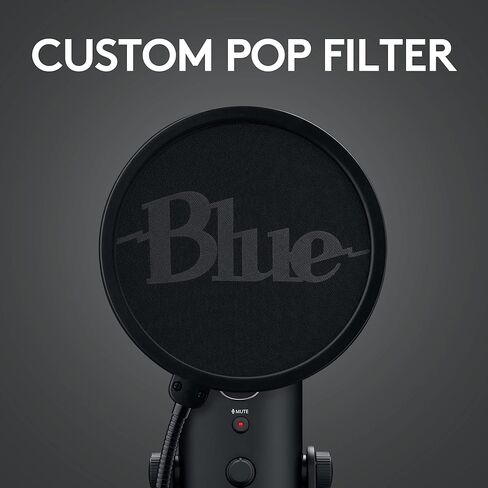 Logitech for Creators Vocal Condenser Microphone, USB Type-A, Blackout (988-000521) (Renewed) in Saudi Arabia