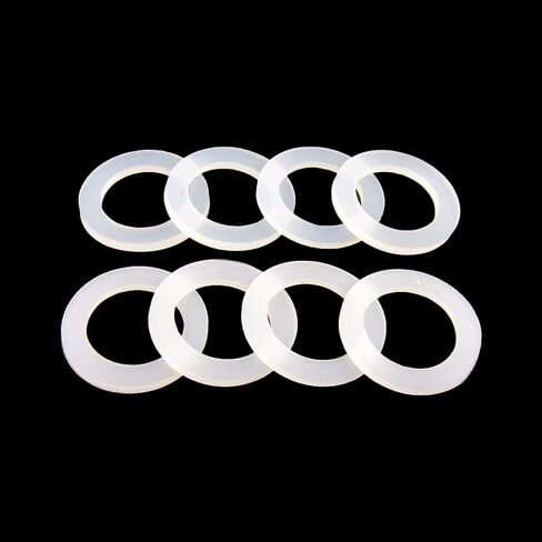 10Pcs Silicone Washers Flat 2mm Thick Outer Dia 12mm-30mm High Elasticity Convex(18x5x2mm) in Saudi Arabia