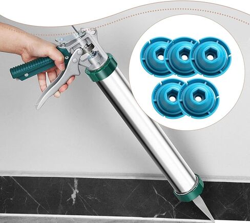 5x Caulking Machines Pushing Plate High Hardness Portable Heavy Duty 5 cm Dia High Performance Quick Install Blue Accessories in Saudi Arabia