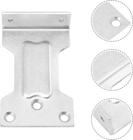 POPETPOP 2Pcs L-Shape Iron Parallel Mounting Plates for Door Closer Accessories Metal Door Closer Parallel Boards for Residential and Commercial Automatic Installation in Saudi Arabia