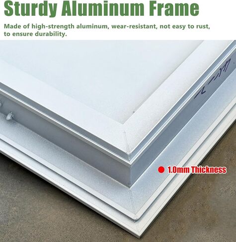 Aluminum Access Panel Push-Lock Door, Wall Hole Cover Plate for Electrical Wiring/HVAC/Heating/Plumbing, 180° Opening Hidden Access Door Hatch(WxH18x26in(46x66cm)) in Saudi Arabia