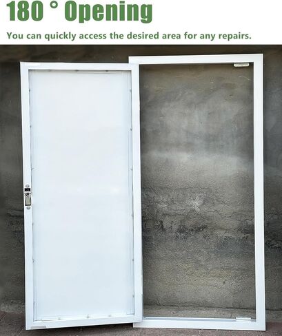 Aluminum Access Panel Push-Lock Door, Wall Hole Cover Plate for Electrical Wiring/HVAC/Heating/Plumbing, 180° Opening Hidden Access Door Hatch(WxH18x26in(46x66cm)) in Saudi Arabia