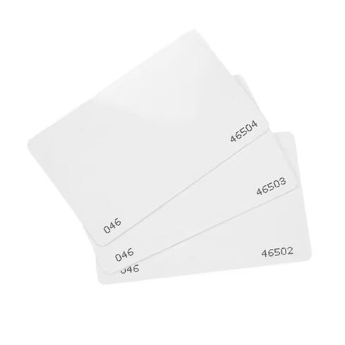 50 pcs 26 Bit Proximity CR80 Cards Weigand Prox Blank Printable Swipe Cards Compatable with ISOProx 1386 1326 H10301 Format Readers. Works with The vast Majority of Access Control Systems in Kuwait