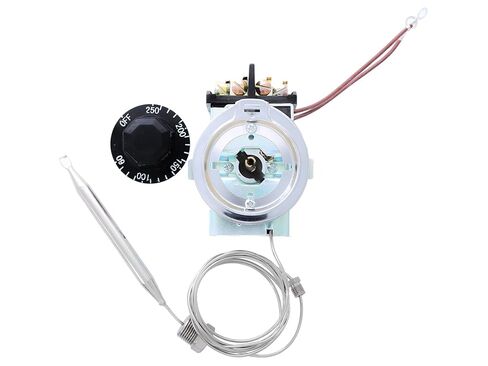 Thermostat for Steam Table/Buffet Table, Temperature Control 60-250°F, 30A RES 125-277VAC, with 3/8" x 4-1/2" Sensing Bulb in Saudi Arabia