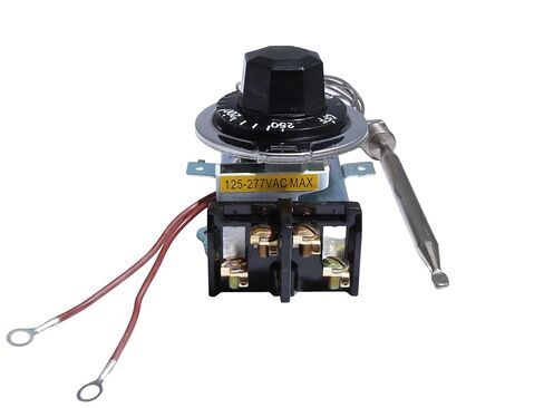 Thermostat for Steam Table/Buffet Table, Temperature Control 60-250°F, 30A RES 125-277VAC, with 3/8" x 4-1/2" Sensing Bulb in Saudi Arabia