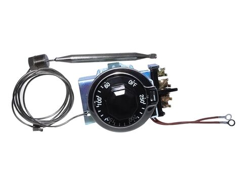 Thermostat for Steam Table/Buffet Table, Temperature Control 60-250°F, 30A RES 125-277VAC, with 3/8" x 4-1/2" Sensing Bulb in Saudi Arabia