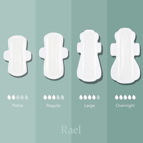 Rael, Organic Cotton Cover Pads, Regular, 14 Count in Kuwait