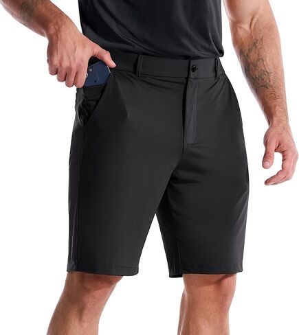 BROKIG Men's AdiArmor Golf Shorts 9" Stretch Lightweight Casual Dress Shorts for Men with 5 Pockets Quick Dry in Saudi Arabia