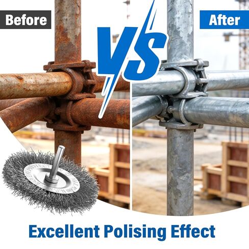 فرشاة سلكية للمثقاب 9 قطع، عجلة سلكية للمثقاب 1/4 بوصة ساق مستديرة، كوب من الفولاذ الكربوني / عجلة / مجموعة فرشاة قلم لإزالة الصدأ والتآكل وأسطح الفرك in Kuwait