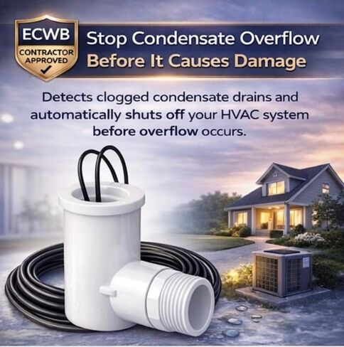 SS2 تيار متردد تجاوز تدفق المكثفات، معتمد من المقاول، مفتاح أمان HVAC، بولي كلوريد الفينيل المحسن، مستشعر خط الصرف، حماية استنزاف مكثفات التيار المتردد المغلقة عادة in Kuwait