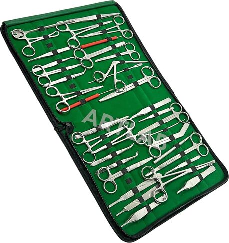 ARTLAB | Advanced Dissecting Dissection Kit -97 Pcs Stainless Steel Instruments perfect for Anatomy-Biology, Botany, Veterinary Students |Scissors |Needle Holder |Forceps| Scalpel-All in One in Saudi Arabia
