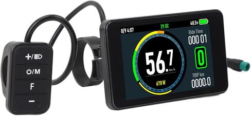 JTLB Electric Cycling T8 LCD Display Colorful Screen 24V 36V 48V 52V 60V 72V Water Proof Electric Cycle LCD Display Panel for Replacement in Saudi Arabia