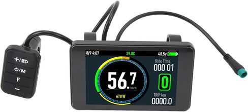 JTLB Electric Cycling T8 LCD Display Colorful Screen 24V 36V 48V 52V 60V 72V Water Proof Electric Cycle LCD Display Panel for Replacement in Saudi Arabia