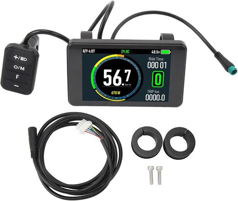 JTLB Electric Cycling T8 LCD Display Colorful Screen 24V 36V 48V 52V 60V 72V Water Proof Electric Cycle LCD Display Panel for Replacement in Saudi Arabia