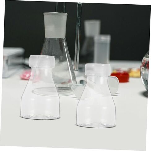 TIDTALEO 2Pcs Plastic Tissue Culture Bottles Lab Flasks for Cell Culture and Sample Collection Ergonomic Design for Easy Handling and Cleaning in Saudi Arabia