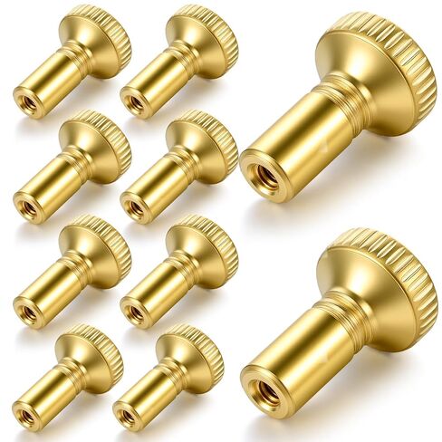 10 Pack Brass Lamp Switch Knob Replacement, Turn On/Off Standard Size Twist Light Switch Knobs, Antique Brass Color Repair Parts (Gold) in Saudi Arabia