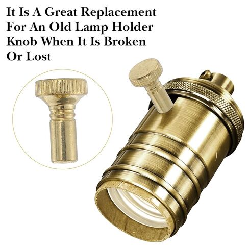10 Pack Brass Lamp Switch Knob Replacement, Turn On/Off Standard Size Twist Light Switch Knobs, Antique Brass Color Repair Parts (Gold) in Saudi Arabia