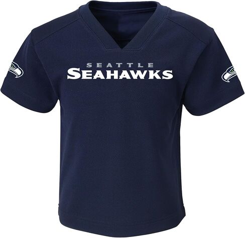 Outerstuff NFL Seattle Seahawks Infants Lil' Field تي شيرت وسروال قصير الأكمام (12M - 24M) in Saudi Arabia