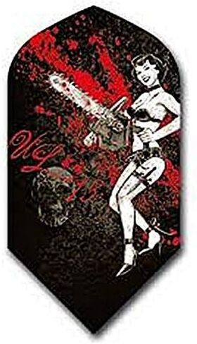 US Darts 2 Set (6 Flights) Alchemy Chainsaw Slim Dart Flights in Saudi Arabia