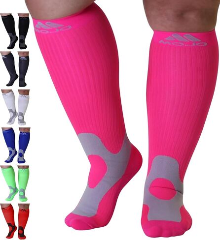 Mojo Medical Compression Socks for Women and Men 20-30mmHg, Knee High for Pain & Veins Circulation, A601R in Kuwait