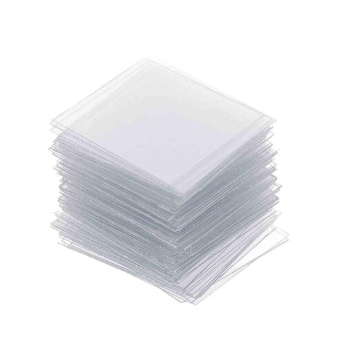 Optical Microscope Slides Covers 100pcs Plastic Blank 22x22mm Laboratory Equipment for Urine Test Samples in Kuwait