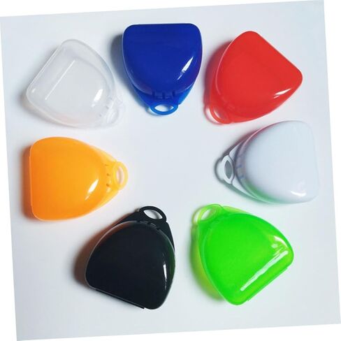 Ciieeo 5pcs Orthodontic Retainer Storage Boxes with Lids, Lightweight Denture Organizing Containers for Youth Boxing Mouth Guards and Tooth Guards, Household Tooth Socket Storage Case in Saudi Arabia